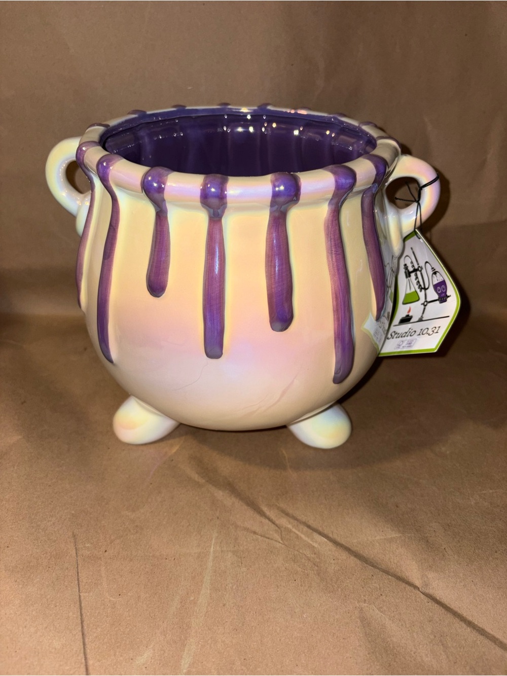 TikTok Viral Purple Cauldron Halloween Shimmer Iridescent TikTok Witch Cauldron